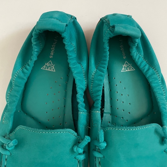 Hush Puppies Aqua Suede Flats Loafer Moccasin - Picture 8 of 12